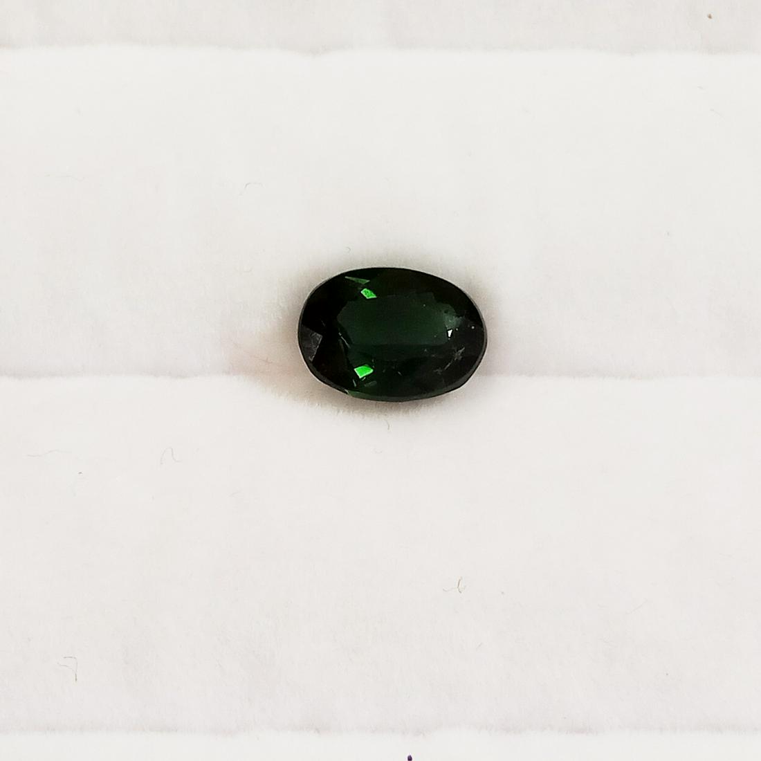 Oval shape faceted Dark Green Tourmaline, 1.55 cts (1 of 3)