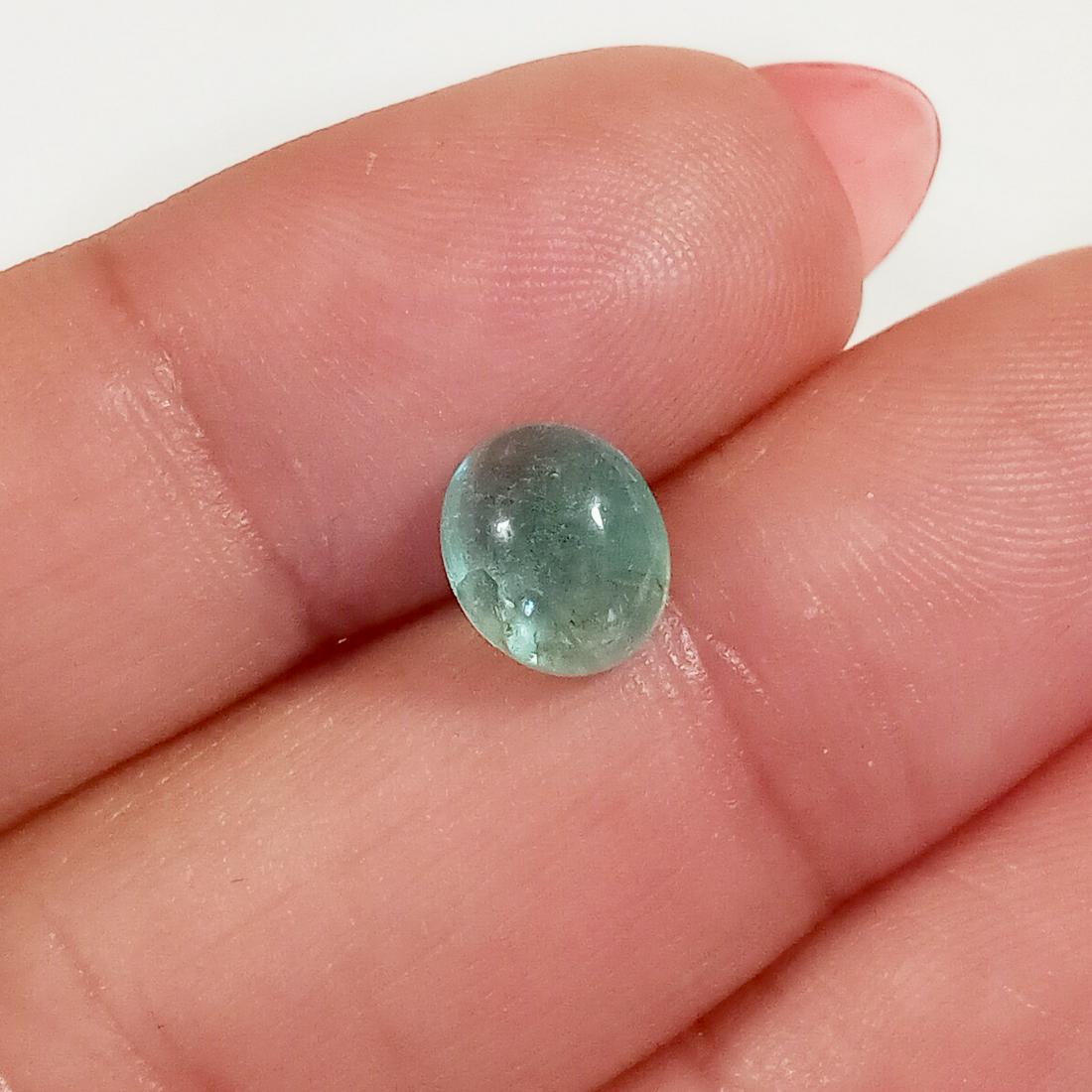 Oval shape light Blue Tourmaline cabochon, 2.13 cts (1 of 1)