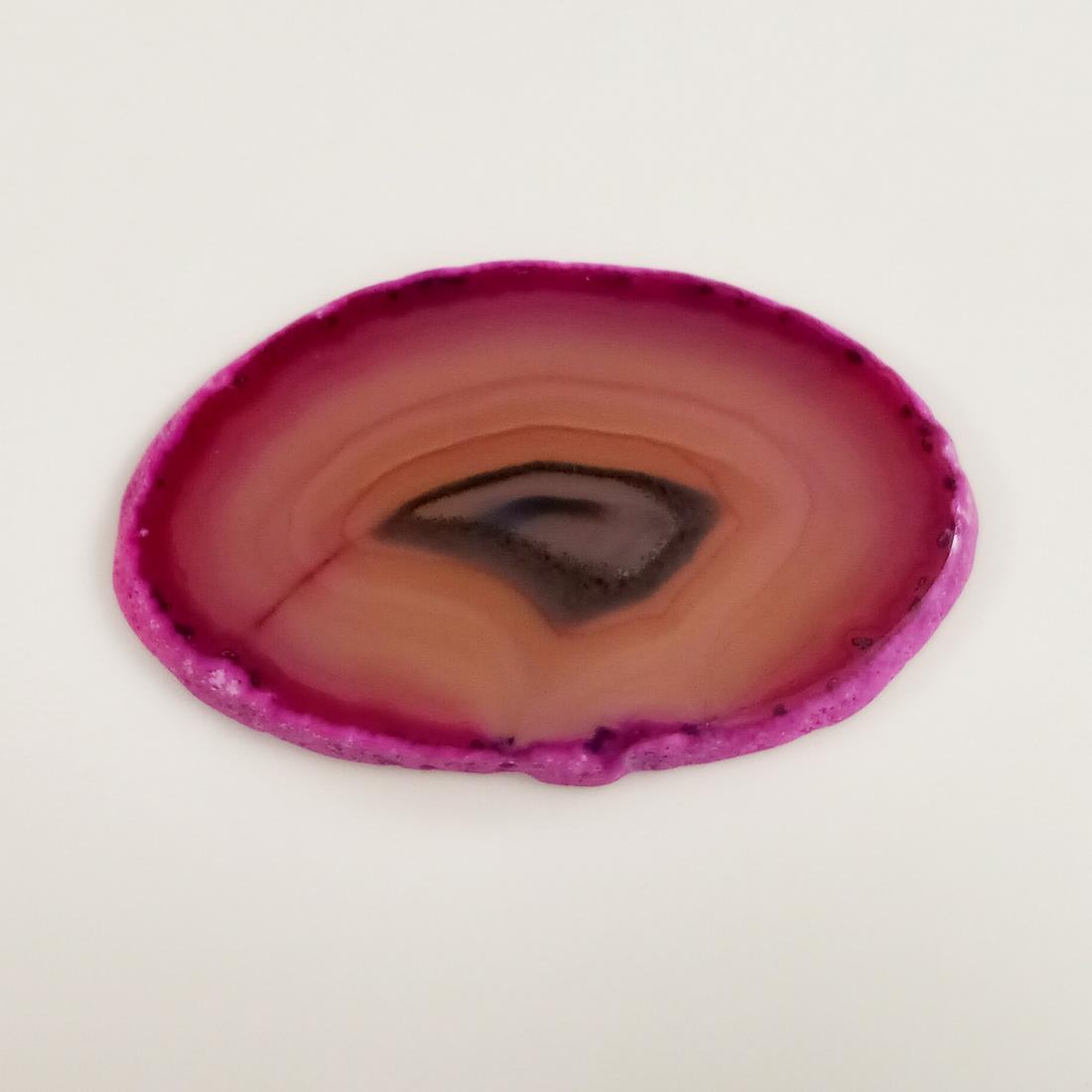 Pink Brown Gray Agate free shape polished slice (1 of 4)