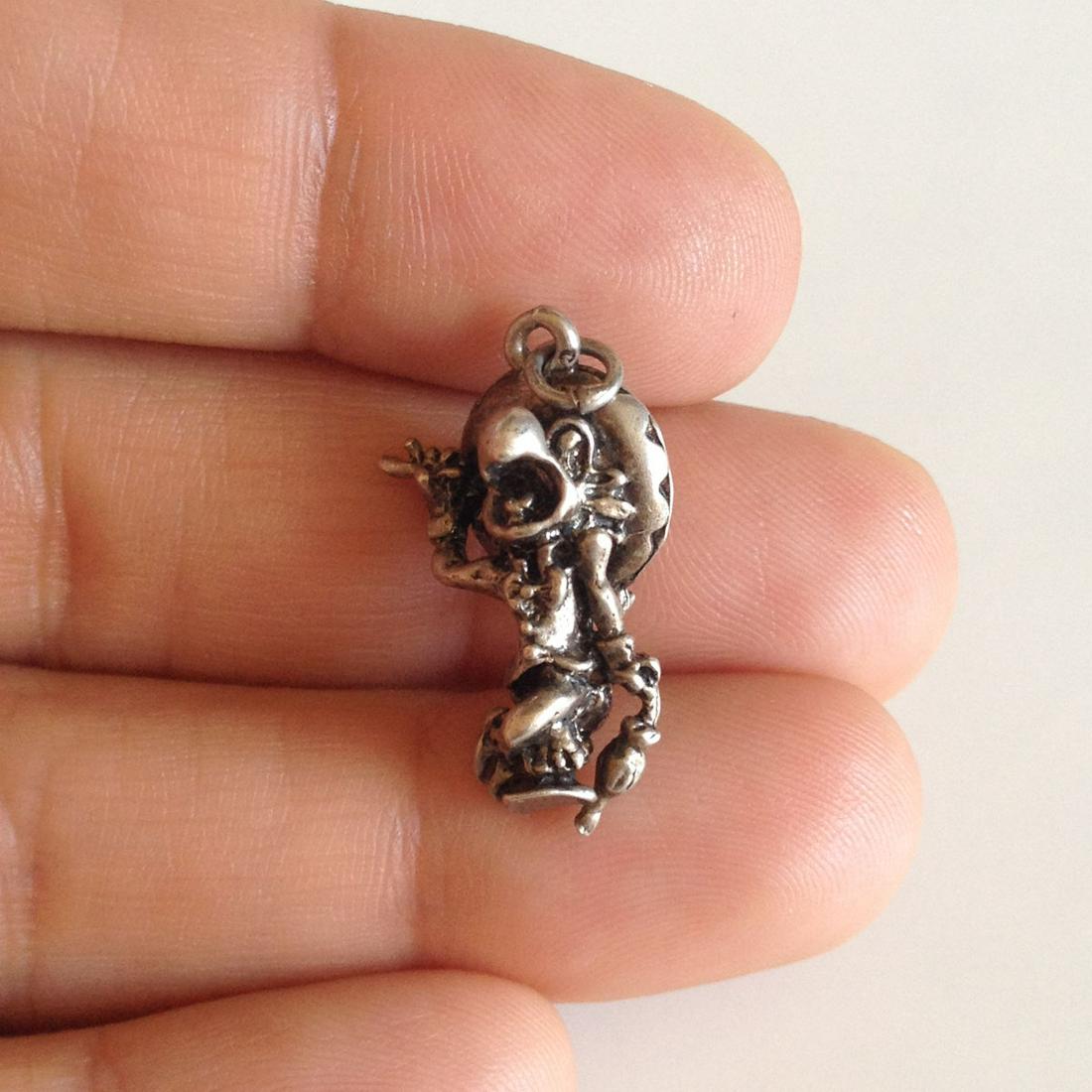 Sterling silver Bird Parrot Eagle charm pendant (1 of 5)