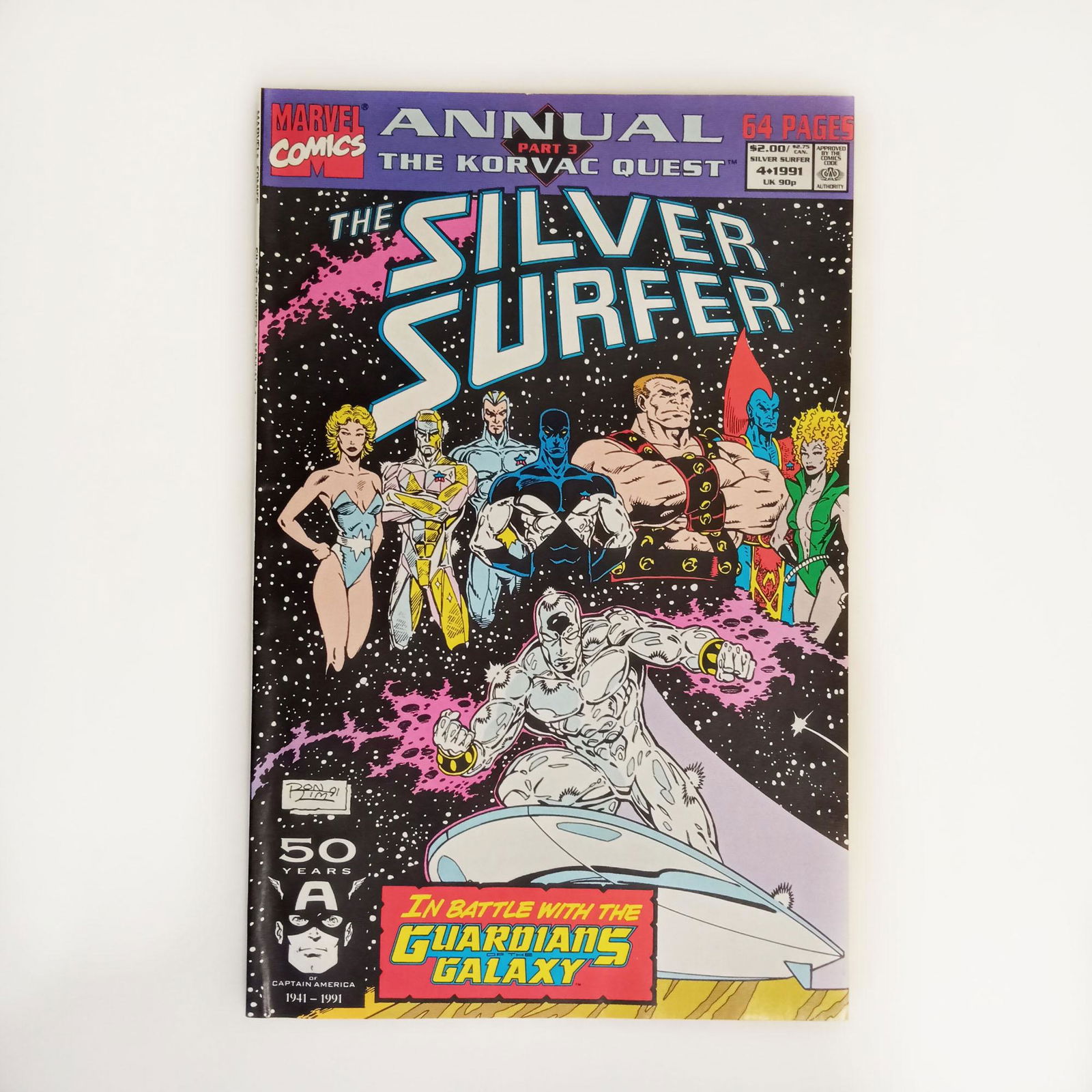 ANNUAL SILVER SURFER #4 1991 comic book Marvel (1 of 6)