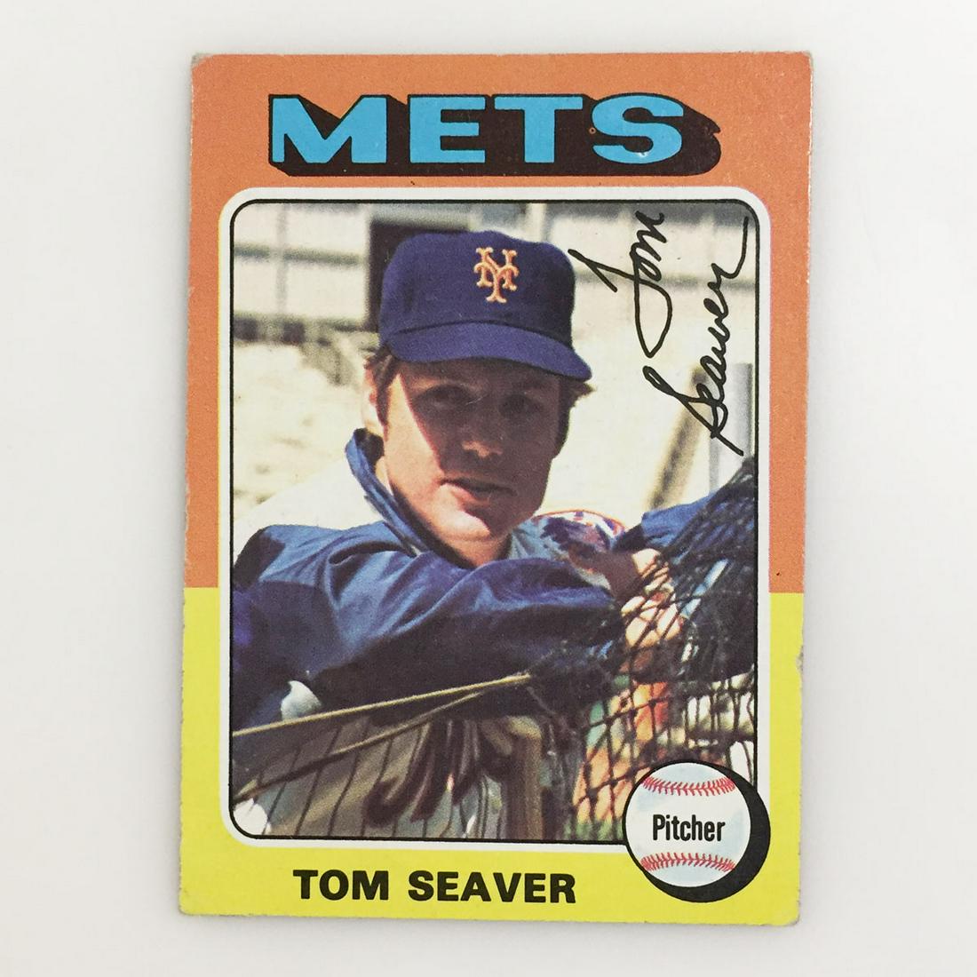 TOPPS 1975 TOM SEAVER NY Mets Baseball card (1 of 2)