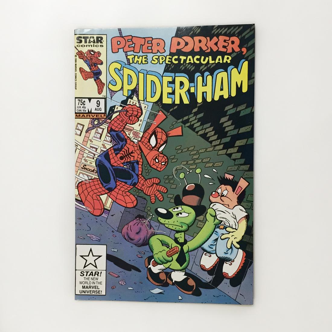 SPIDER HAM #9 1986 comic book STAR Marvel (1 of 3)