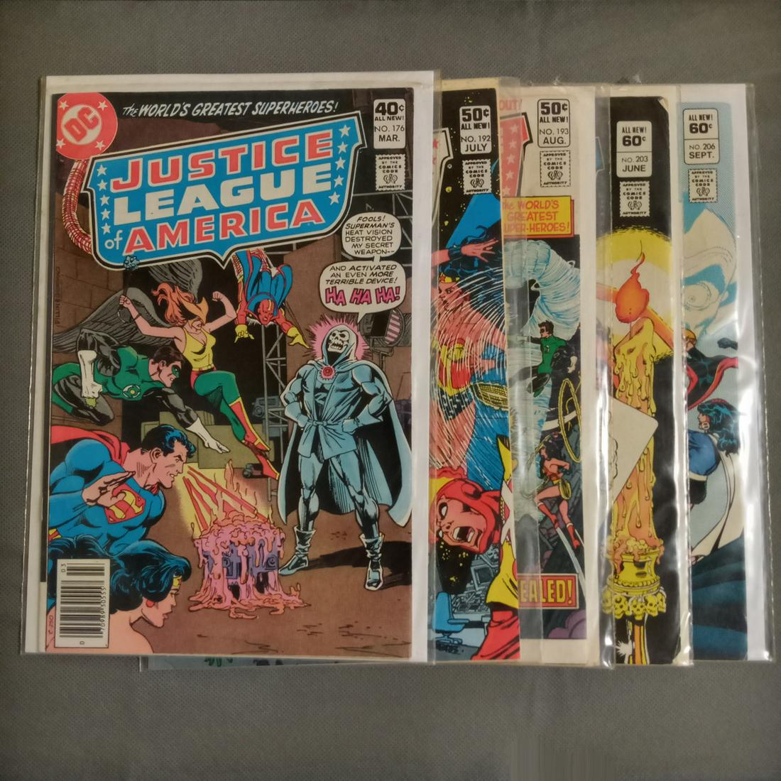 5 JUSTICE LEAGUE OF AMERICA 176 192 193 203 206 comics (1 of 6)