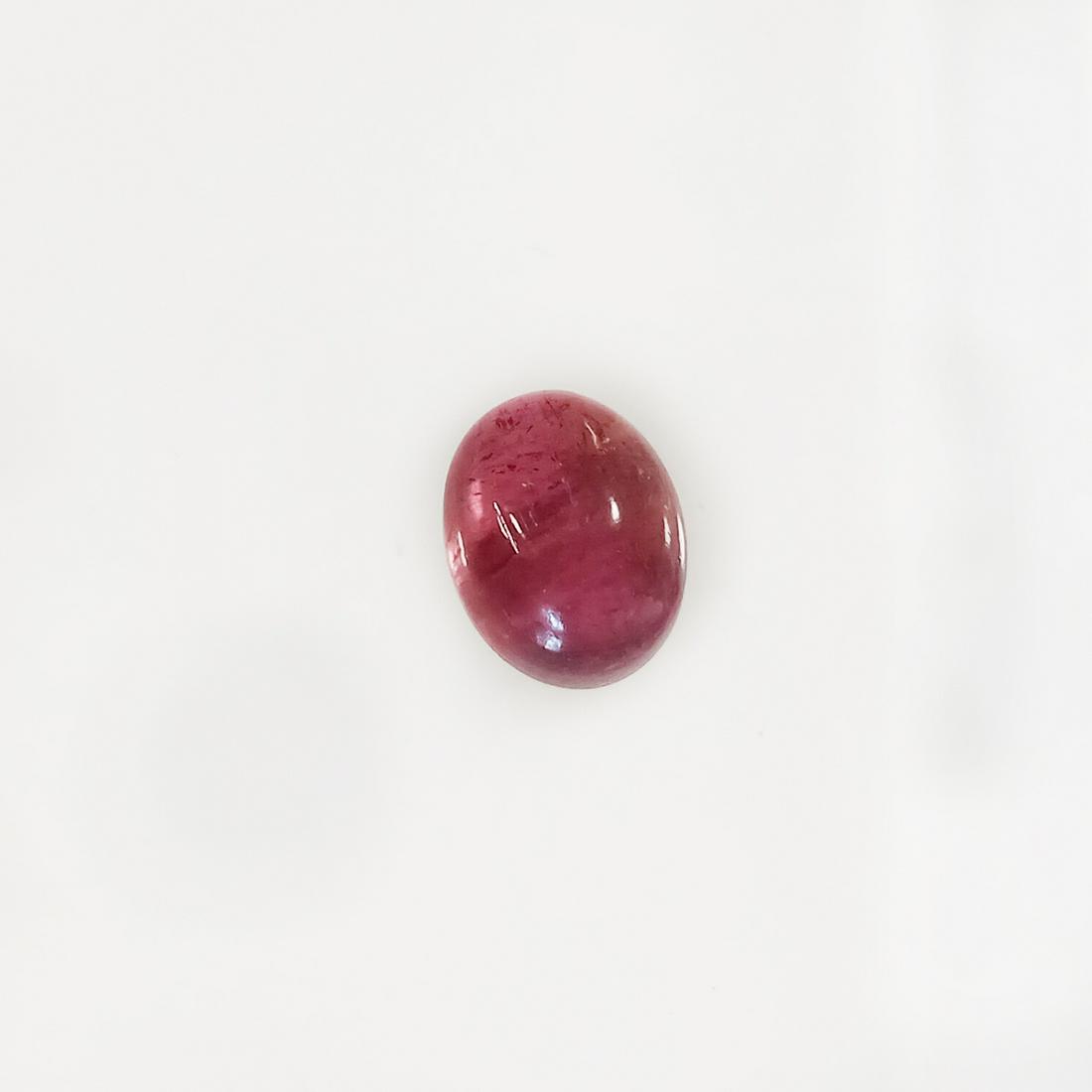 Oval shape Pink Tourmaline cabochon, weight 3.34 cts (1 of 3)