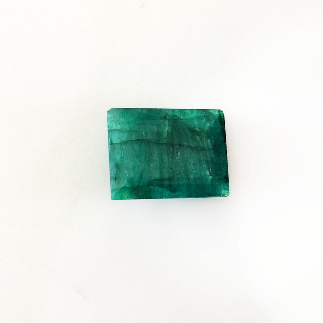 16x12 mm Rectangular faceted emerald, 10.74 cts (1 of 2)