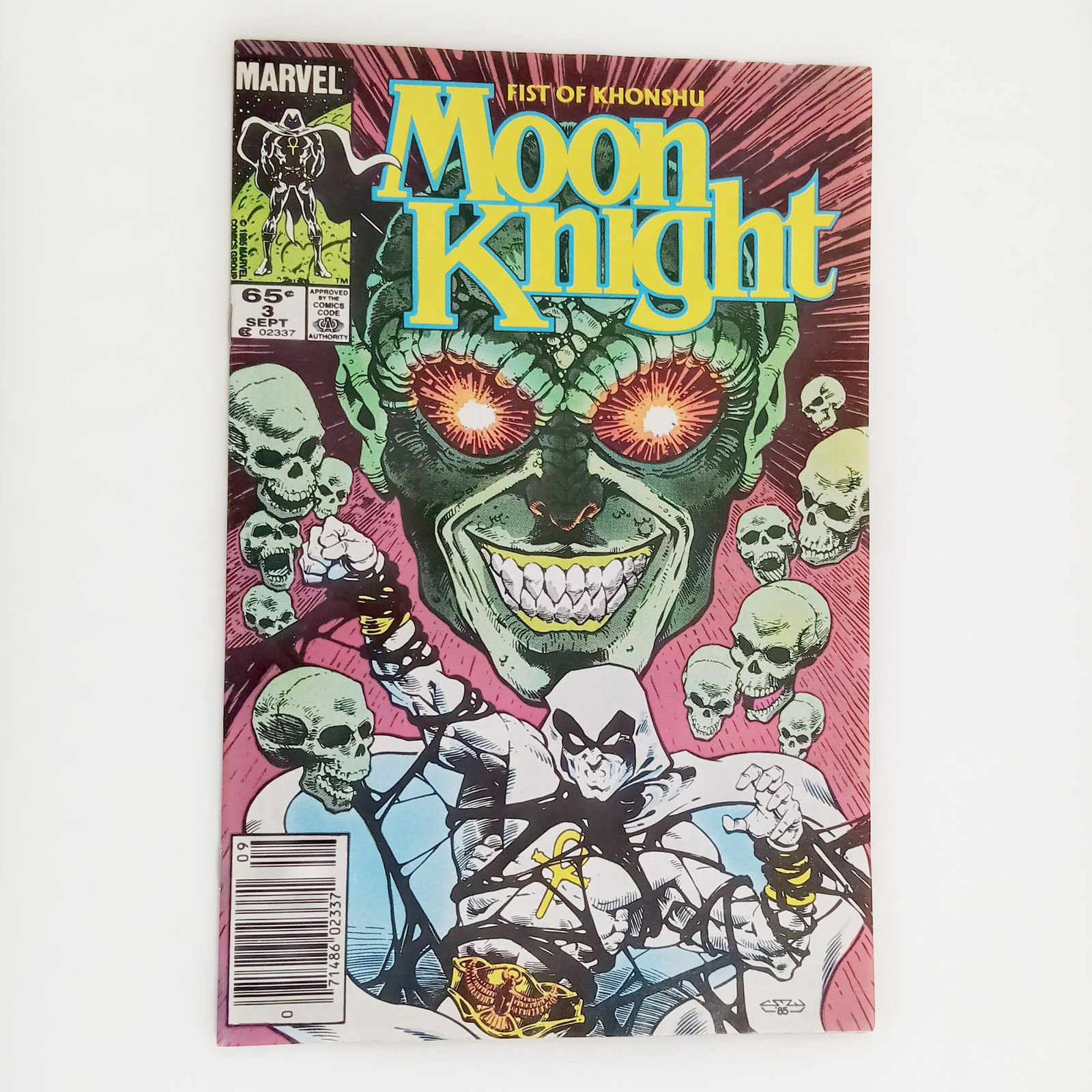 FIST OF KHONSHU MOON NIGHT #3 1985 comic book Marvel (1 of 3)