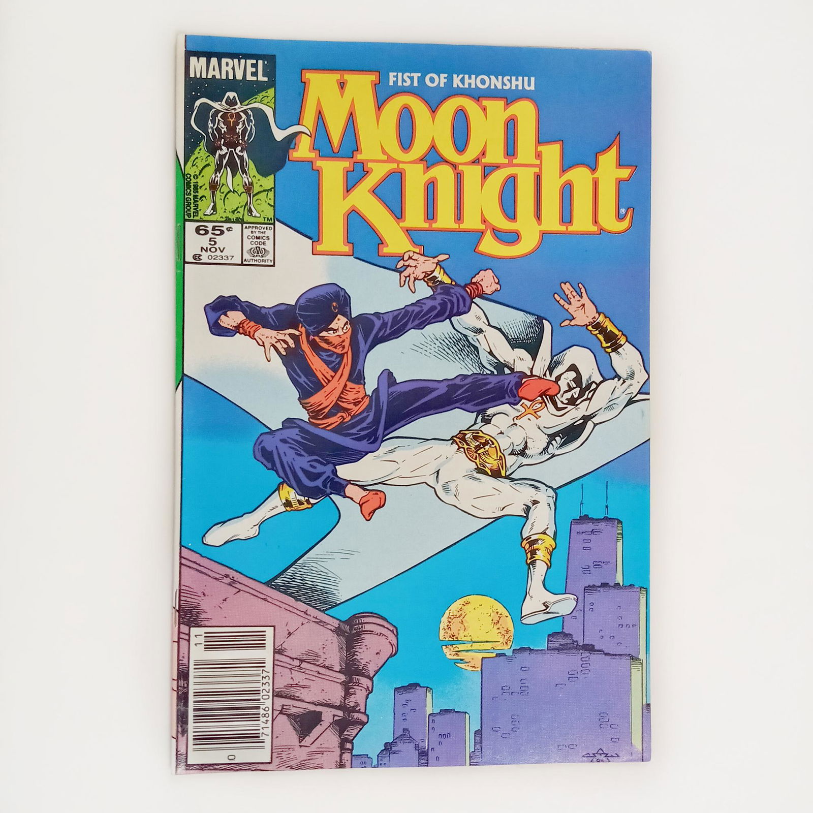 FIST OF KHONSHU MOON NIGHT #5 1985 comic book Marvel (1 of 3)