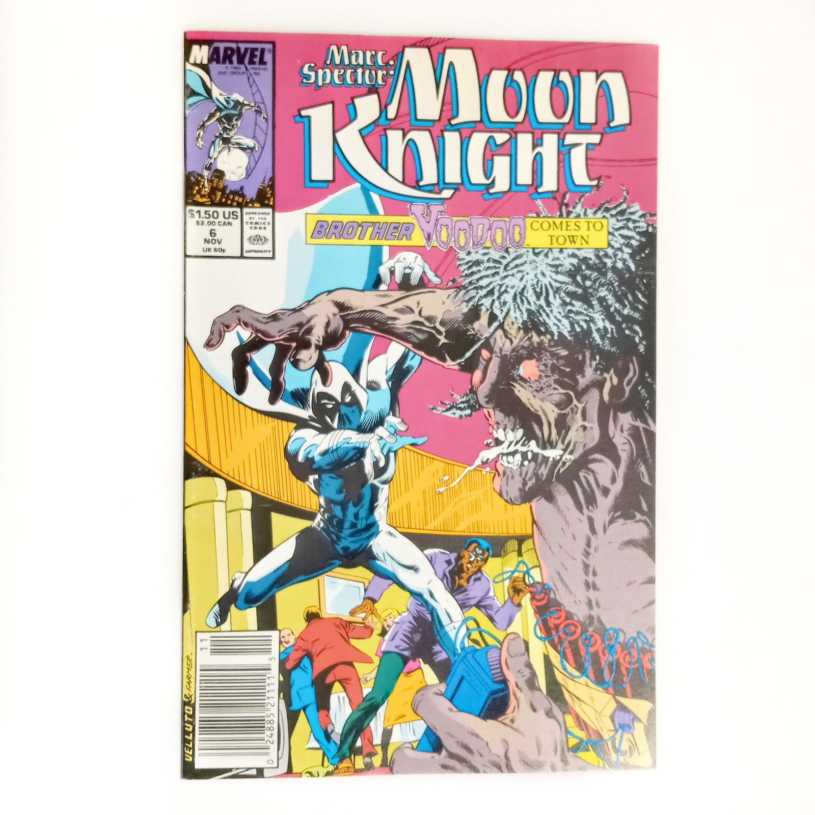 MARC SPECTOR MOON NIGHT #6 1989 comic book Marvel (1 of 3)