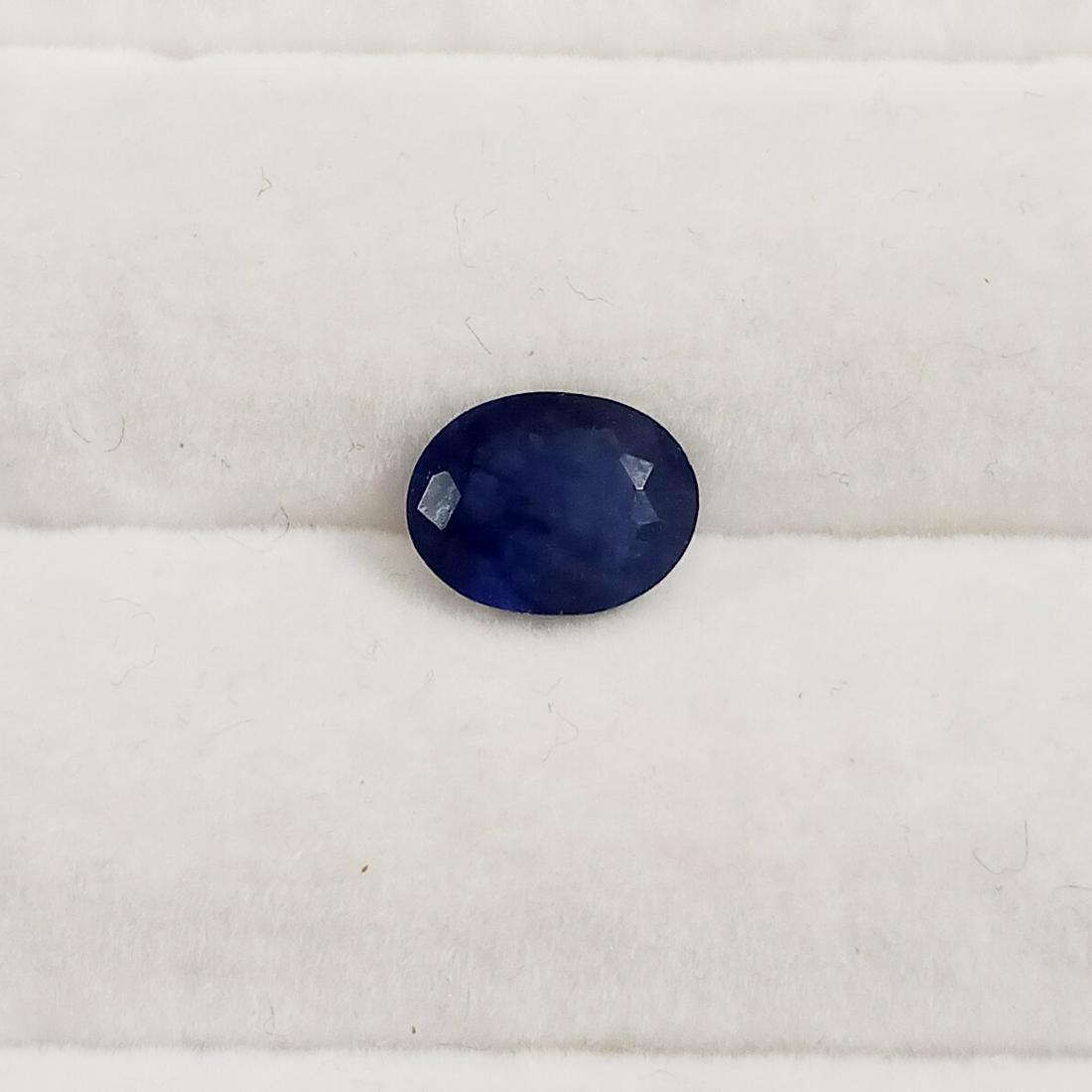 9x7 mm oval shape faceted blue sapphire, 2.26 cts (1 of 2)