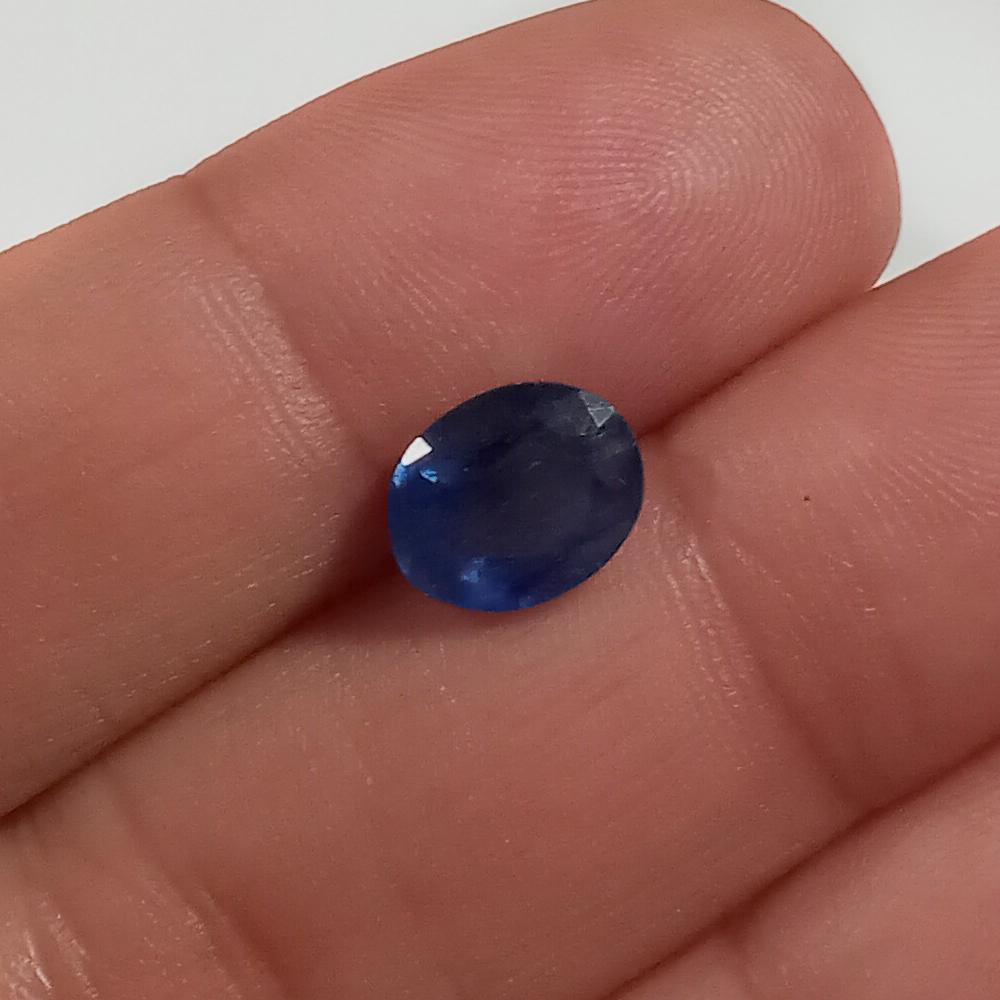 9x7 mm oval shape faceted blue sapphire, 2.48 cts (1 of 2)