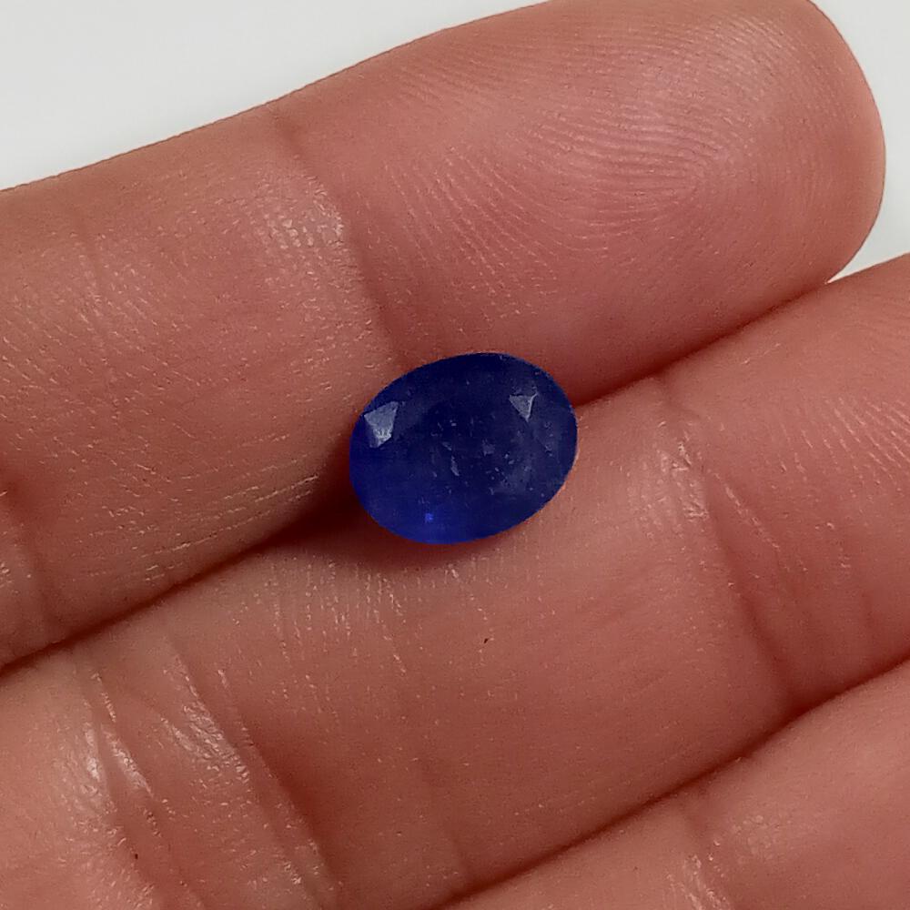 9x7 mm oval shape faceted blue sapphire, 2.69 cts (1 of 2)