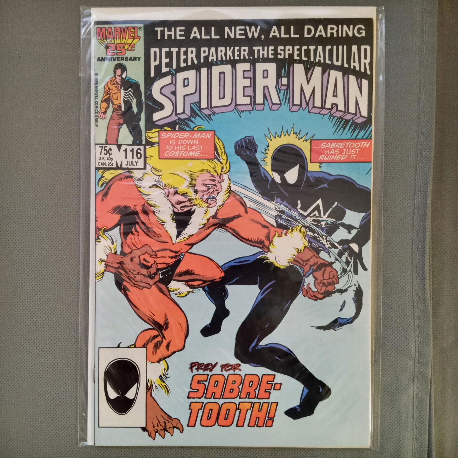PETER PARKER The spectacular SPIDERMAN #116 comics (1 of 1)