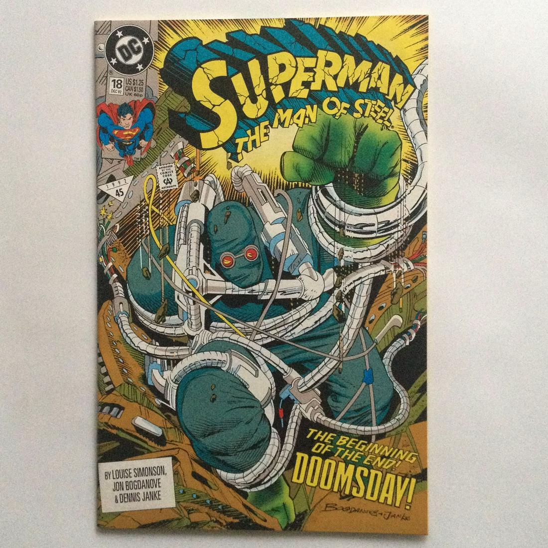 SUPERMAN THE MAN OF STEEL #18 45 1992 comic book DC (1 of 3)