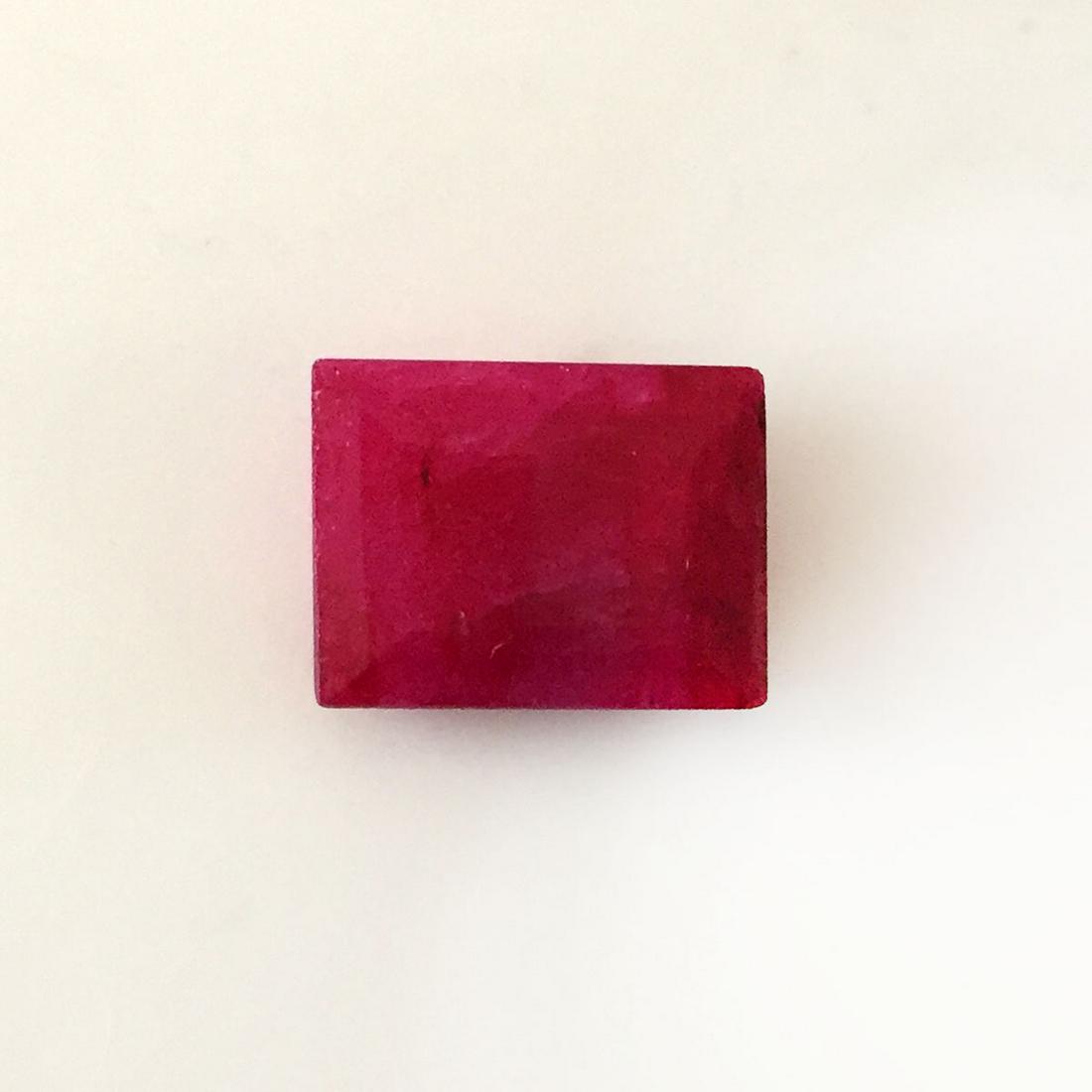 16x12 mm Rectangular faceted ruby, weight 10.97 cts (1 of 2)