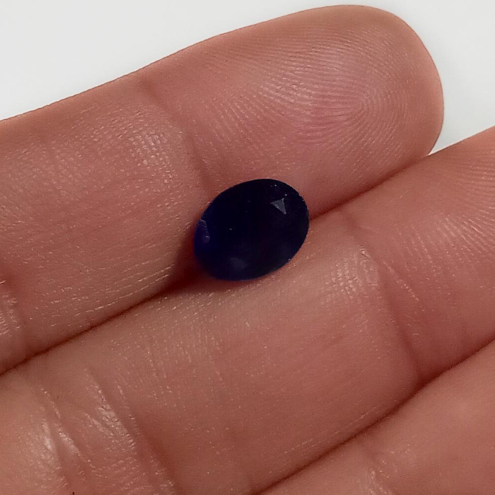 9x7 mm oval shape faceted blue sapphire, 2.44 cts (1 of 3)