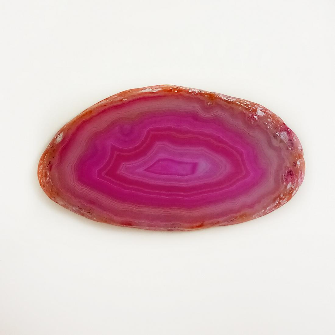 Pink Magenta Agate Free Shape Polished Slice