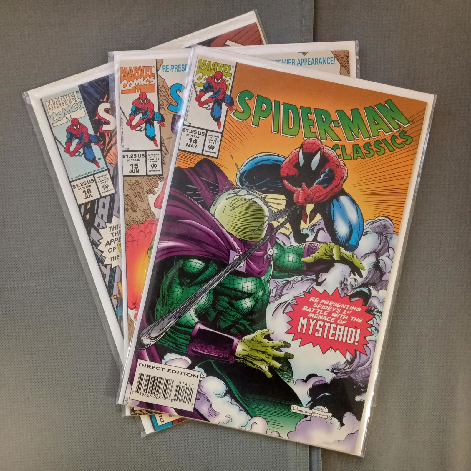 3 SPIDERMAN Classics #14,15,16 1994 Reprint comics (1 of 2)