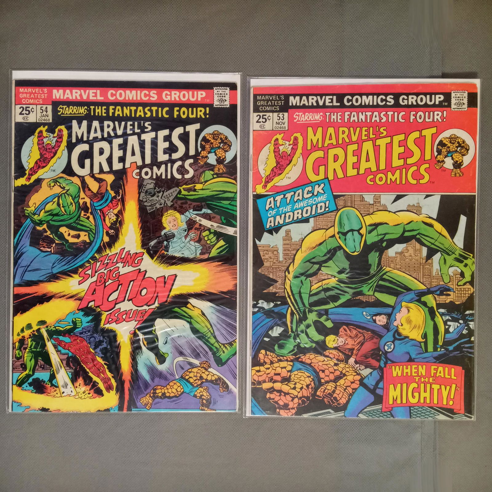 2 MARVELS GREATEST COMICS #53, 54 reprint comic book (1 of 1)