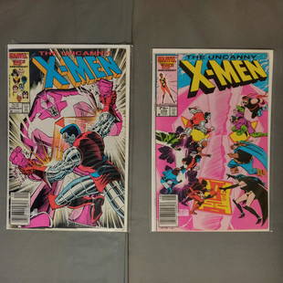 2 UNCANNY X-MEN #208, 209 1986 MARVEL comic book: Lot of 2 The UNCANNY X-MEN #208, 209 1986 MARVEL Modern Age comic book. Comic book are bagged and boarded.