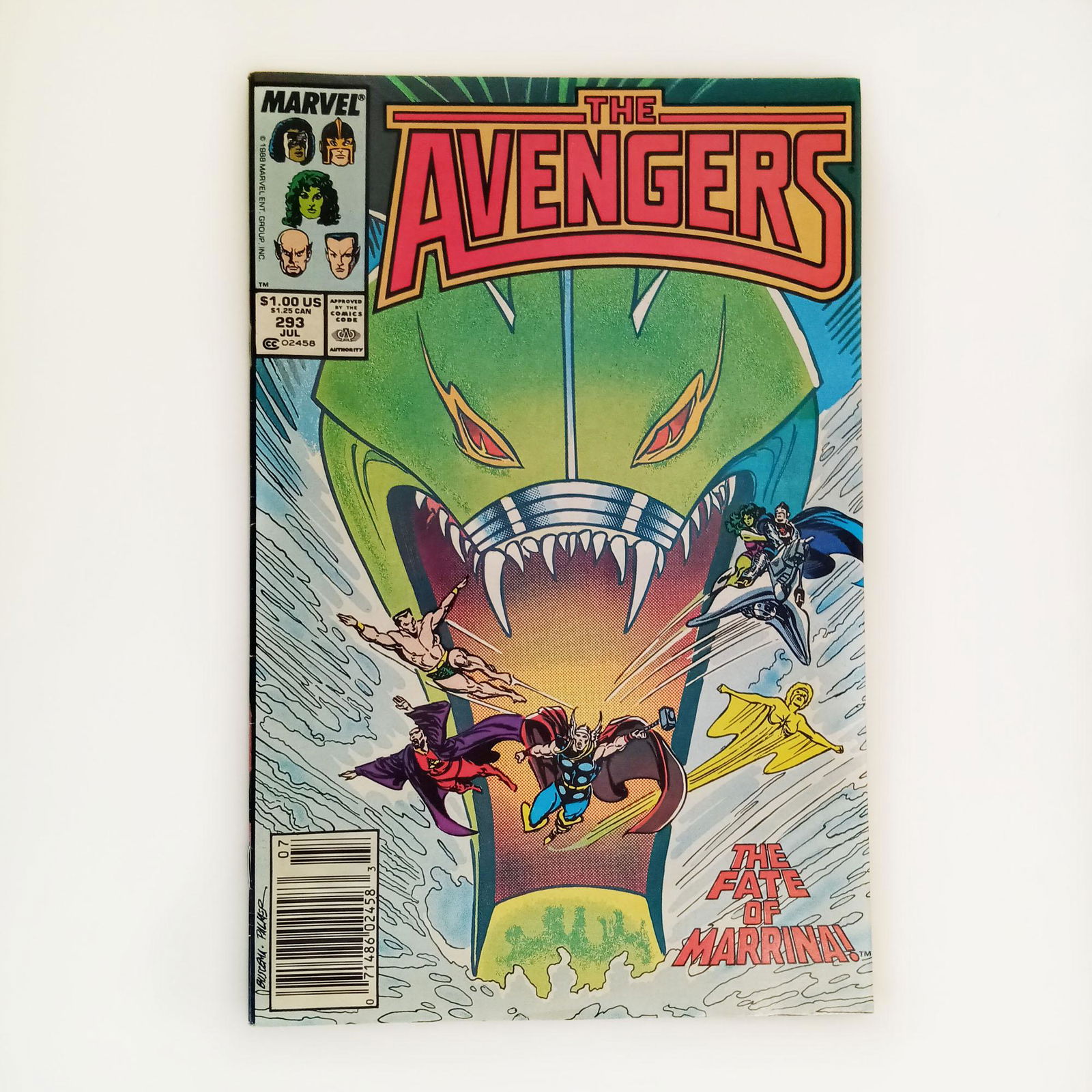 AVENGERS #293 1988 comic book Marvel (1 of 5)