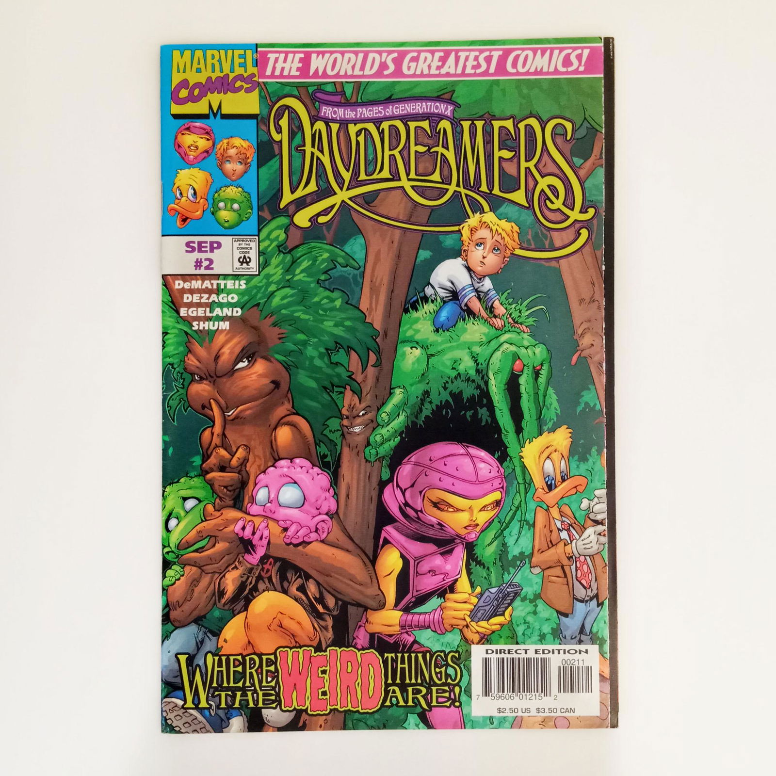 DAYDREAMERS #2 1997 comic book Marvel (1 of 5)
