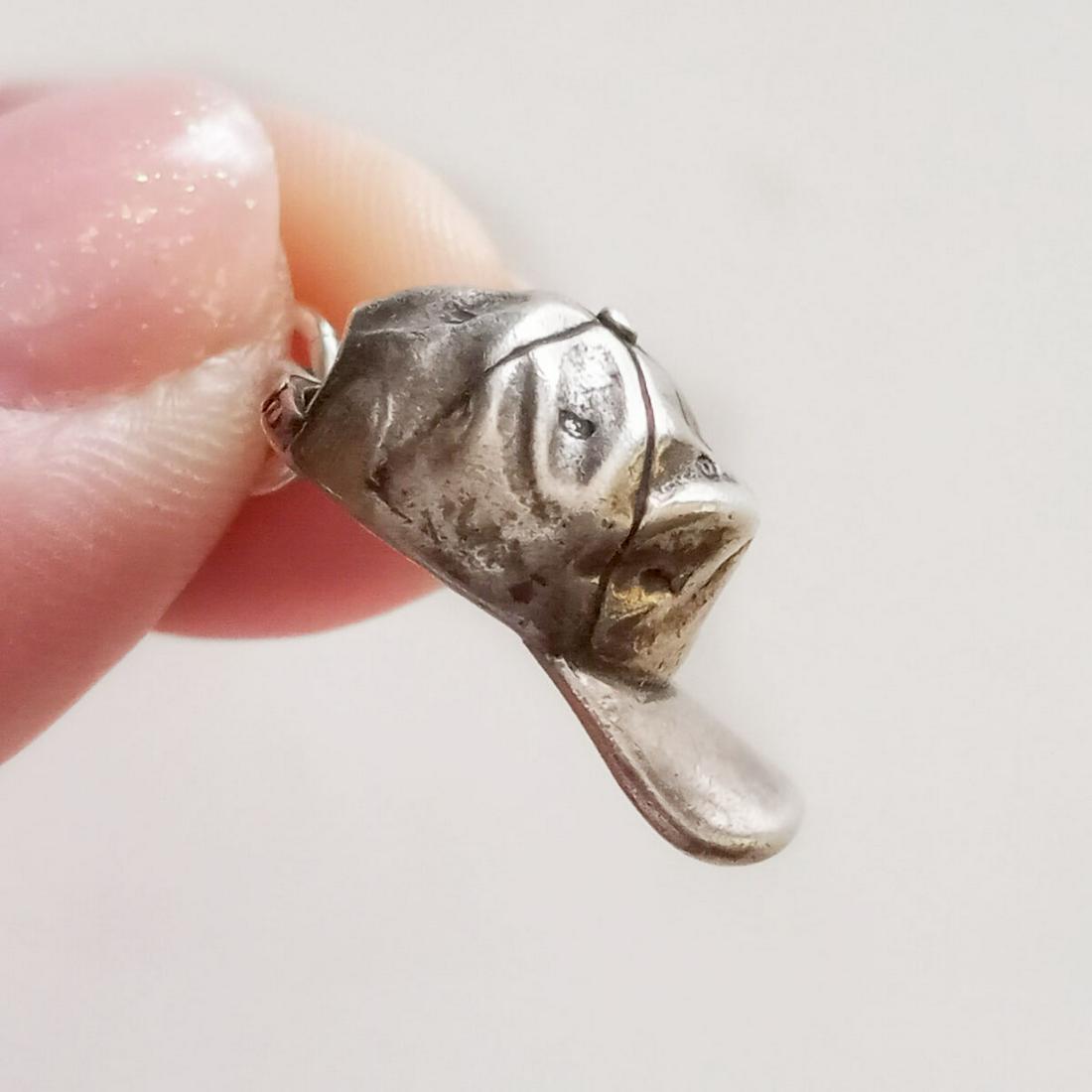 Vintage sterling silver Baseball Hat charm pendant (1 of 6)