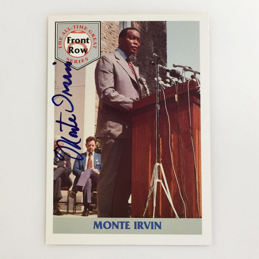 1992 Front Row MONTE IRVIN Baseball Card Signed (1 of 2)