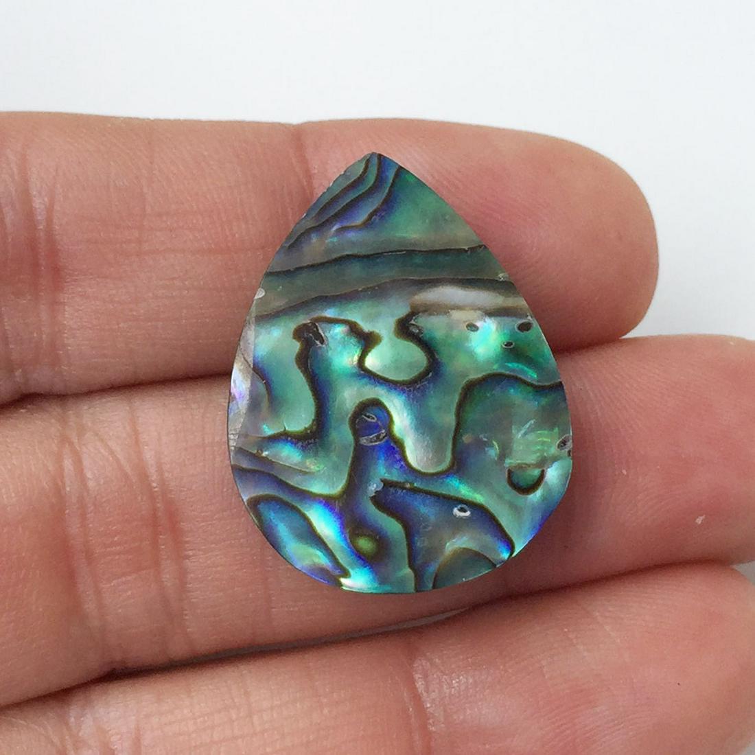 Pear shape Abalone shell doublet (1 of 3)