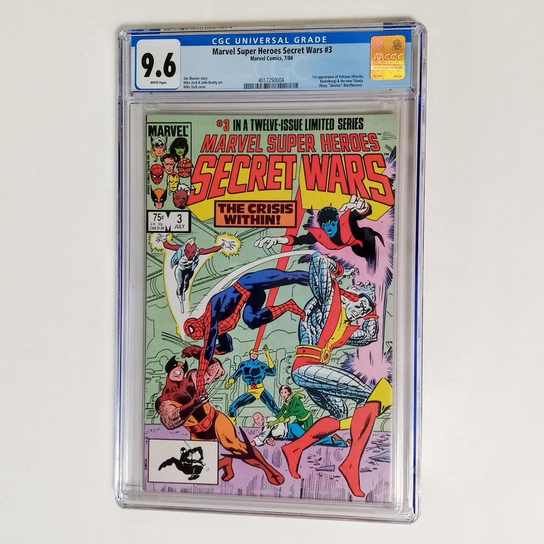 GRADED CGC 9.6 WH SECRET WARS #3 1984 comics (1 of 2)