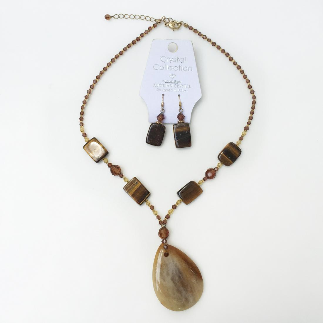 CRYSTAL COLLECTION Austrian crystal beads tiger eye set (1 of 5)