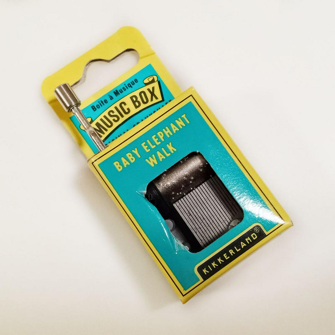 KIKKERLAND hand crank music box BABY ELEPHANT WALK (1 of 4)