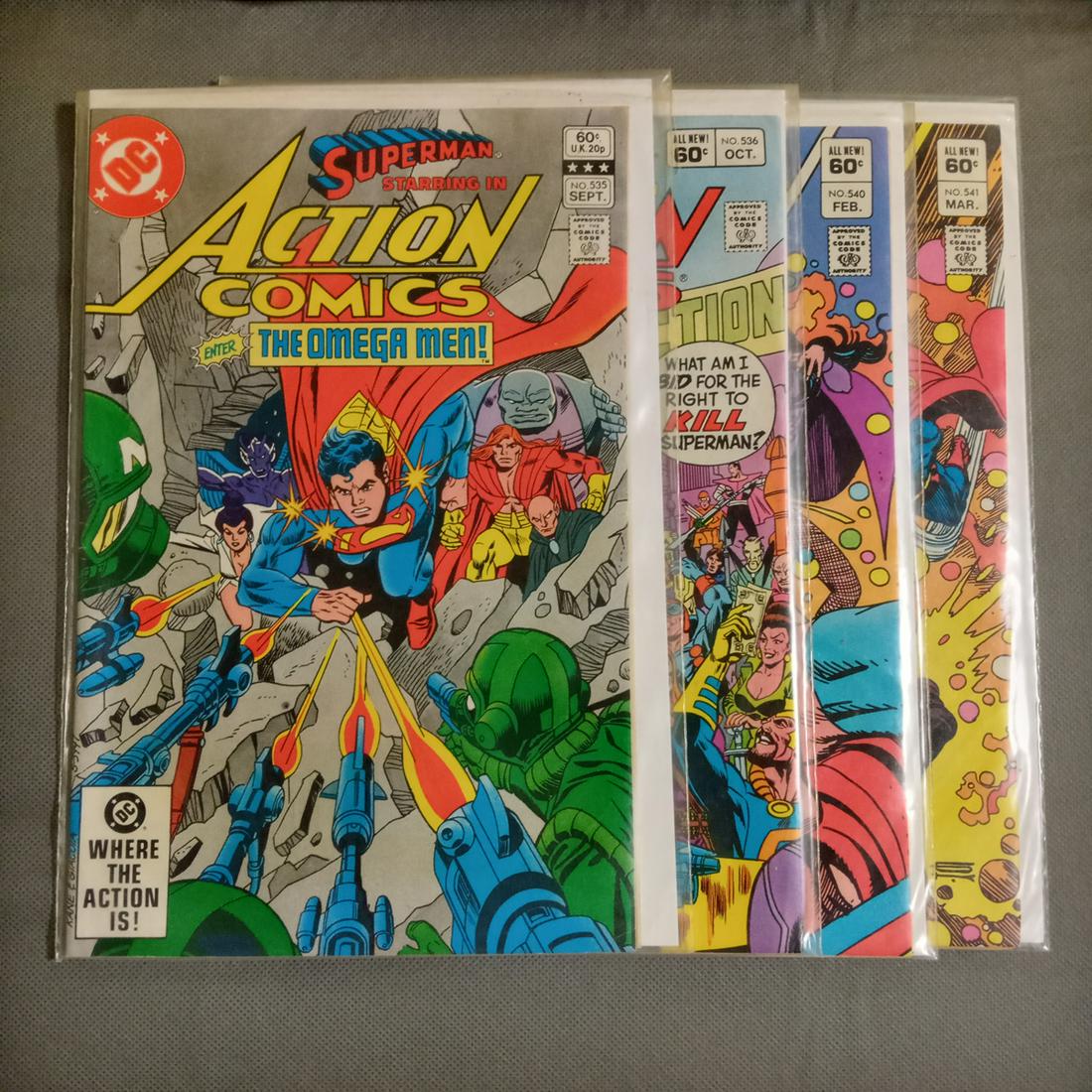 4 SUPERMAN's ACTION COMICS 535 536 540 541 comic books (1 of 5)