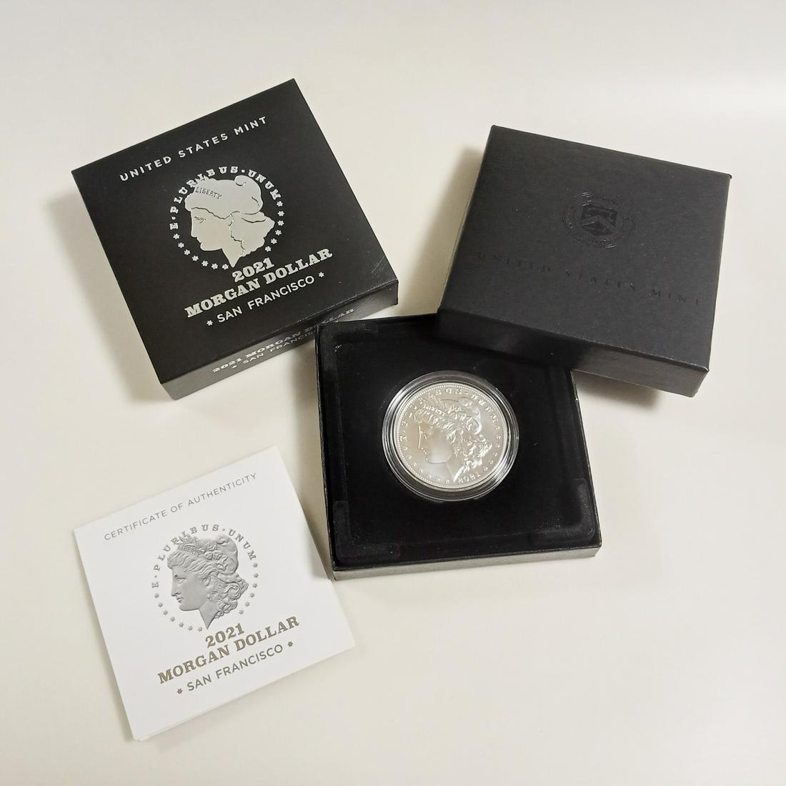 2021-S Morgan Dollar Fine Silver $1 one Dollar coin (1 of 3)