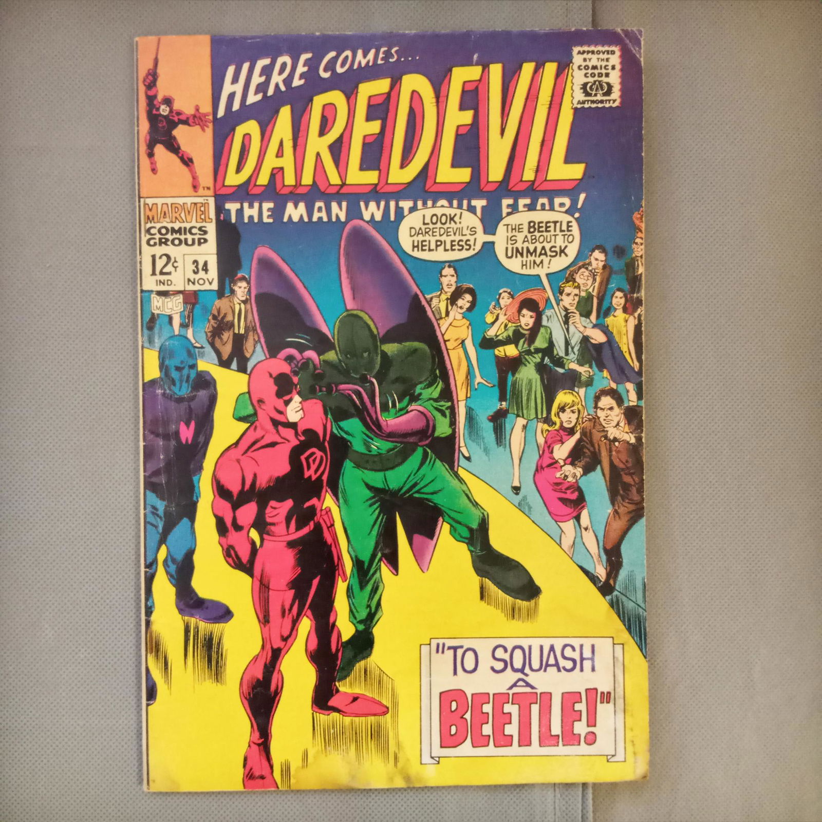 DAREDEVIL #34 1967 MARVEL Silver age comic books (1 of 4)