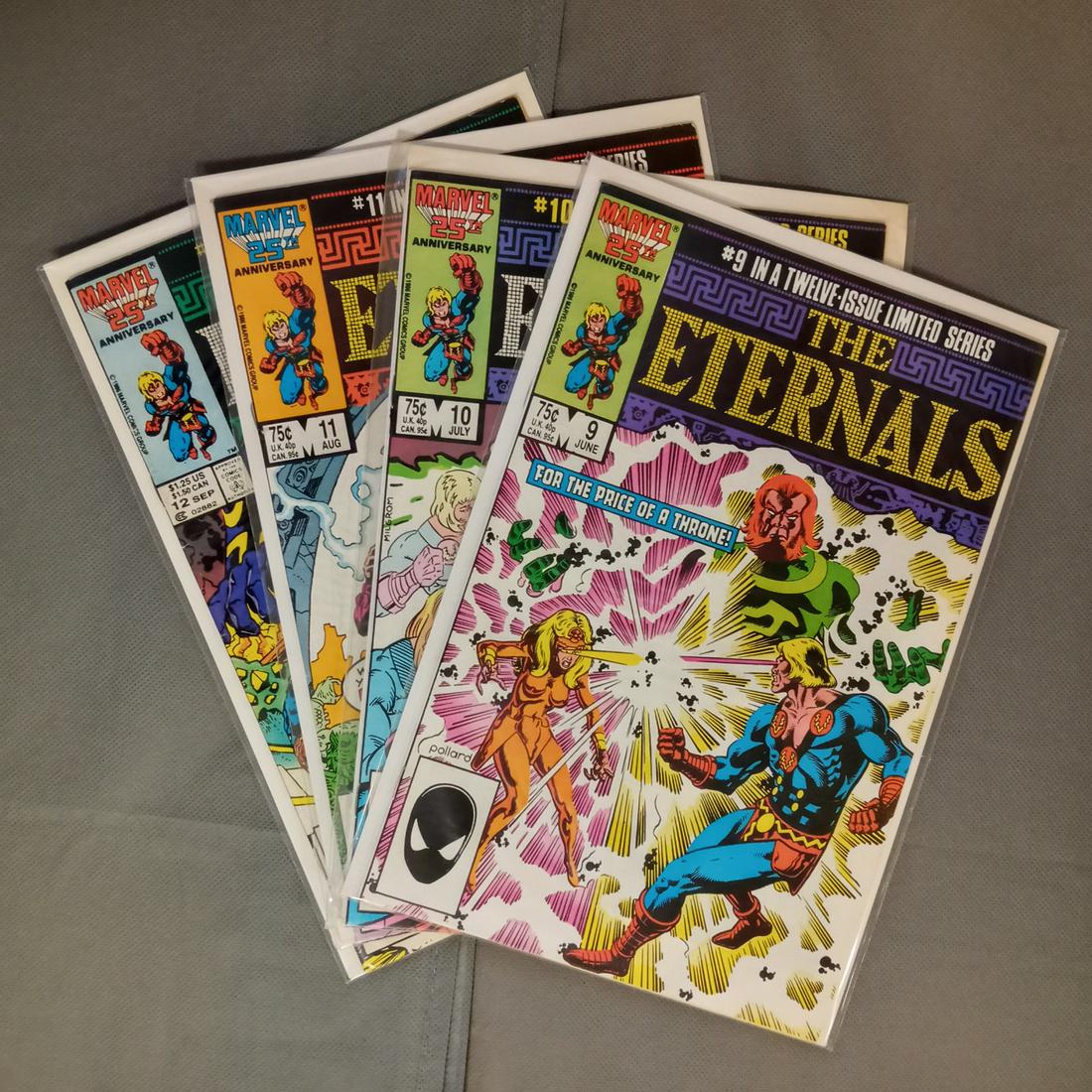 4 ETERNALS vol 2 #9, 10, 11, 12 in 12 ILS comic books (1 of 2)