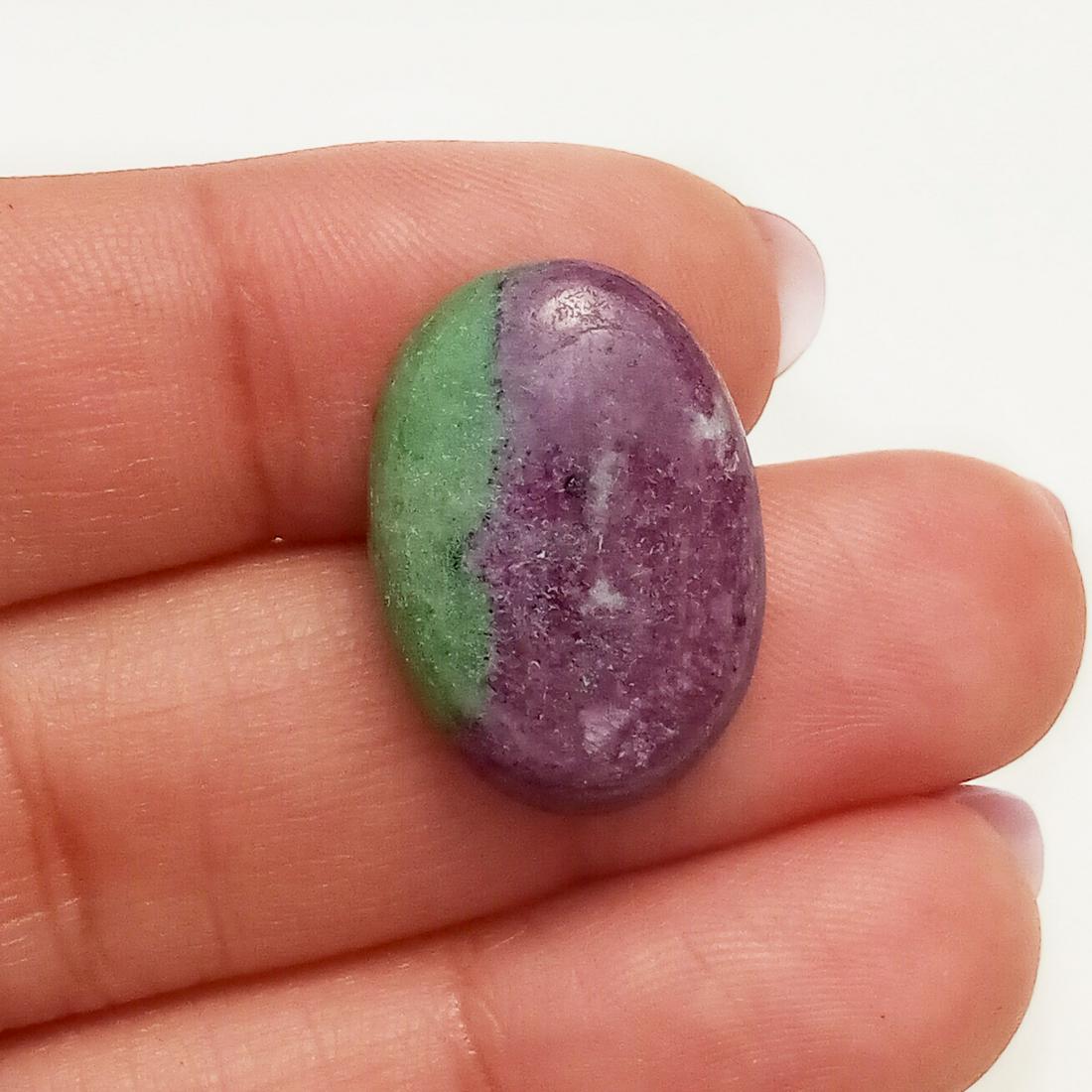 Oval shape flat cabochon Ruby Zoiste, weight 11.36 cts (1 of 3)