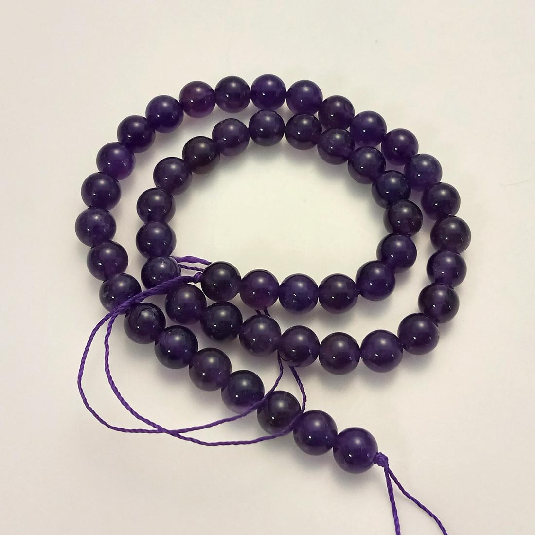 8 mm round shape Amethyst beads strand (1 of 2)