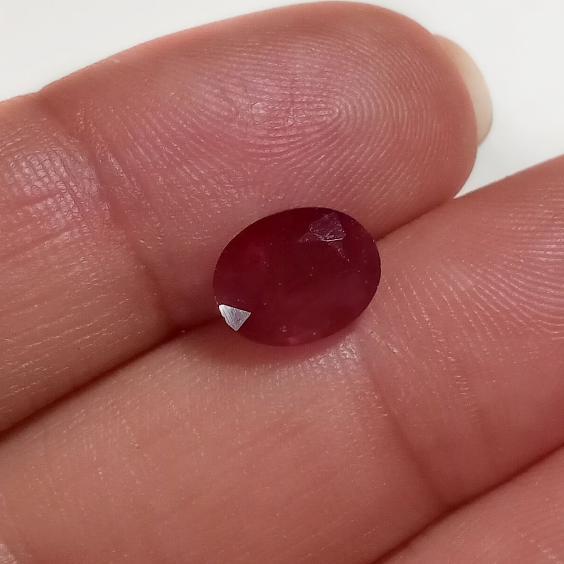 9x7 mm oval shape faceted ruby, weight 2.31 cts (1 of 2)