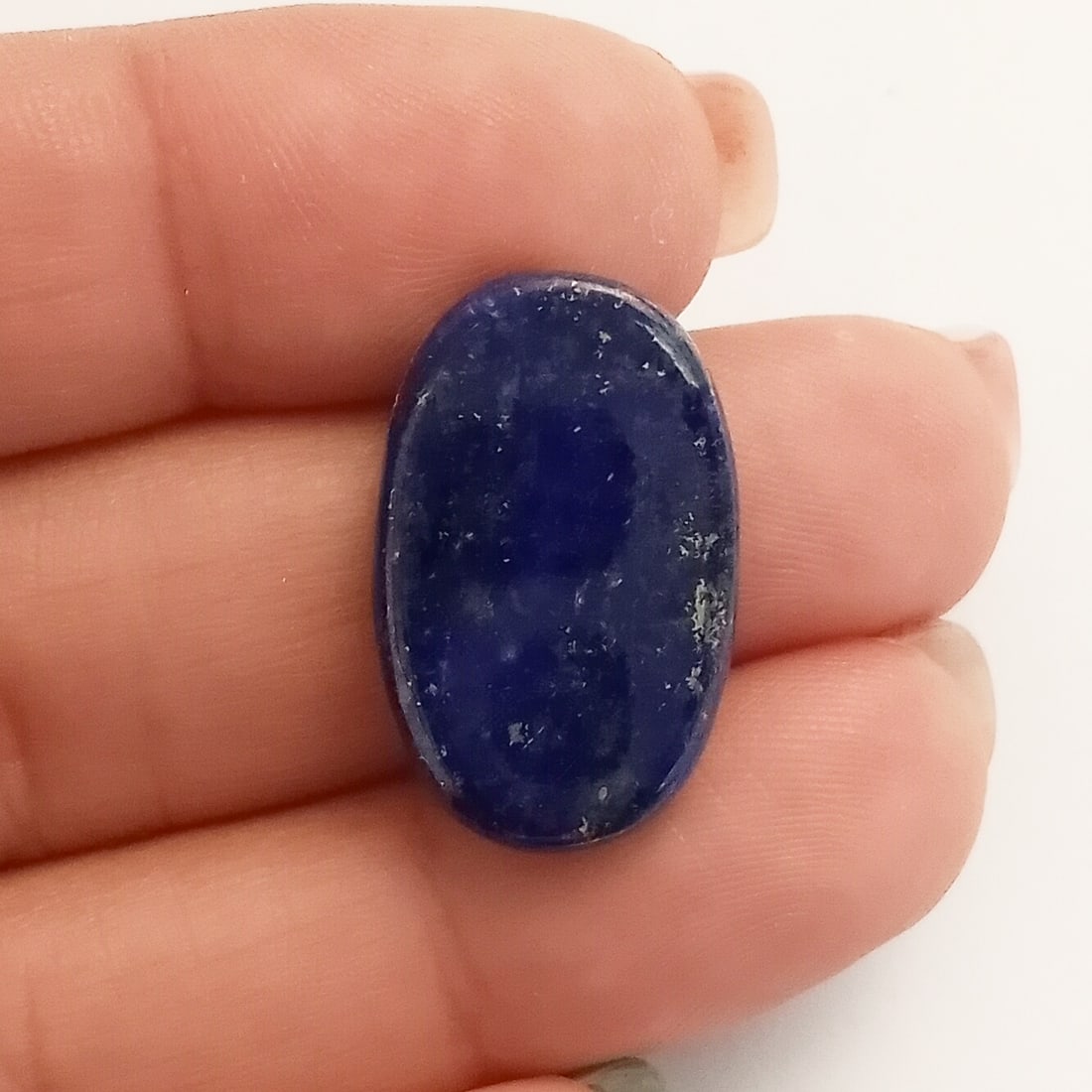 Oval shape Lapis flat cabochon, weight 15.95 cts (1 of 3)