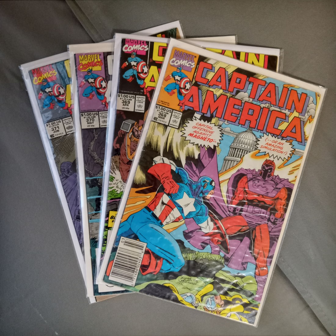 4 CAPTAIN AMERICA #368-371 MARVEL comic books (1 of 2)
