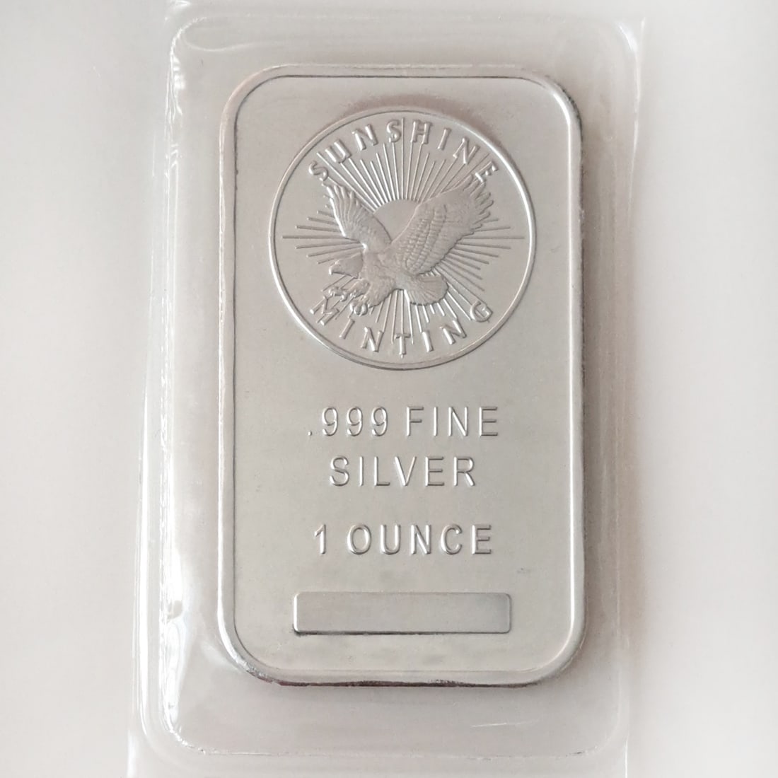 SUNSHINE MINTING 1 oz FINE .999 SILVER bar, sealed (1 of 3)