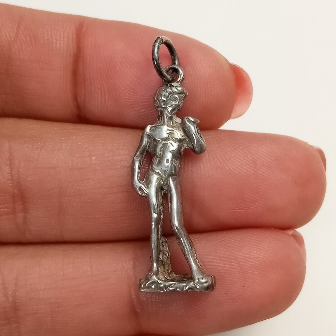 Sterling silver Apollo statue charm (1 of 3)