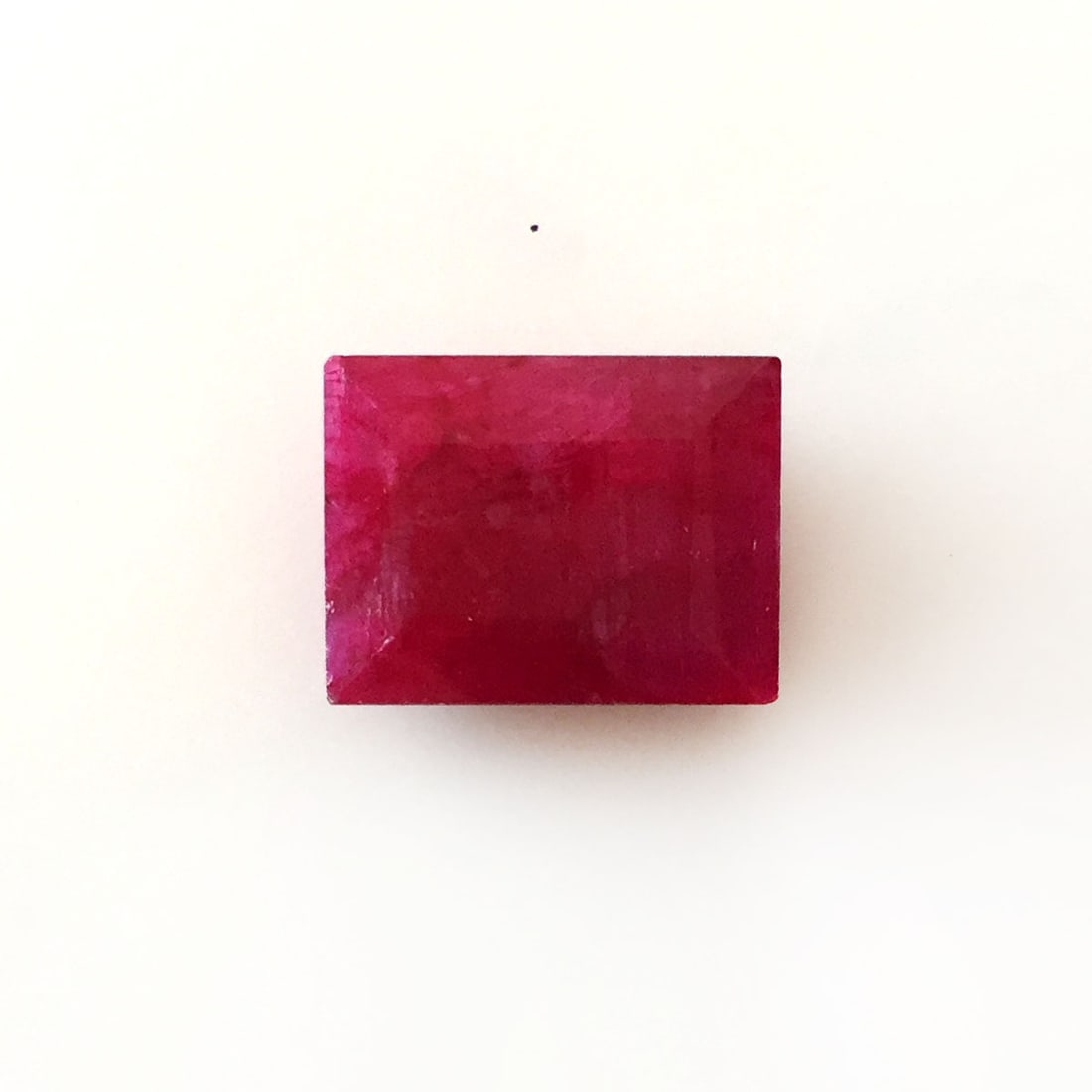 16x12 mm Rectangular faceted ruby, weight 13.03 cts (1 of 2)