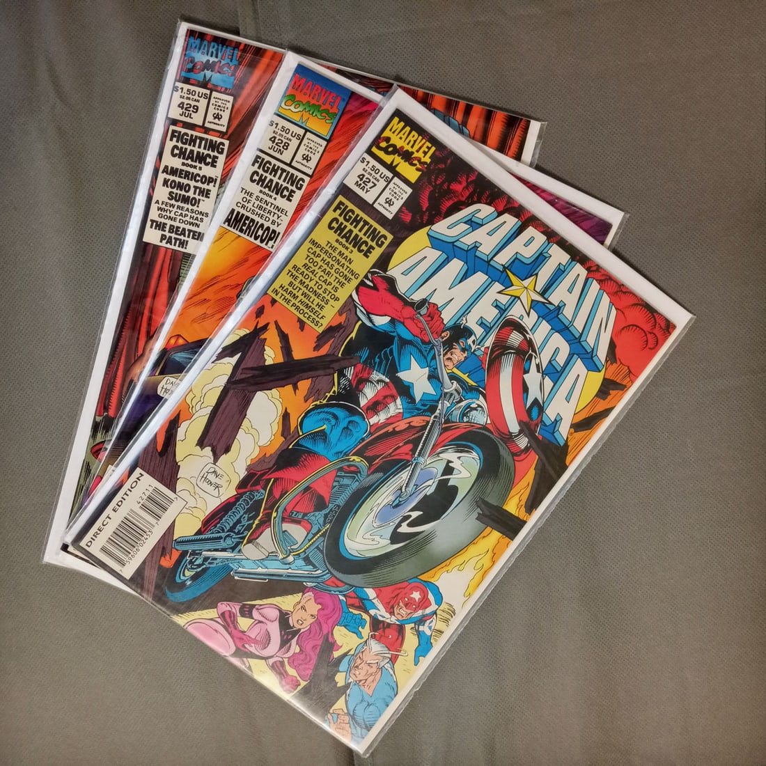 3 CAPTAIN AMERICA #427-429 MARVEL comic books (1 of 2)
