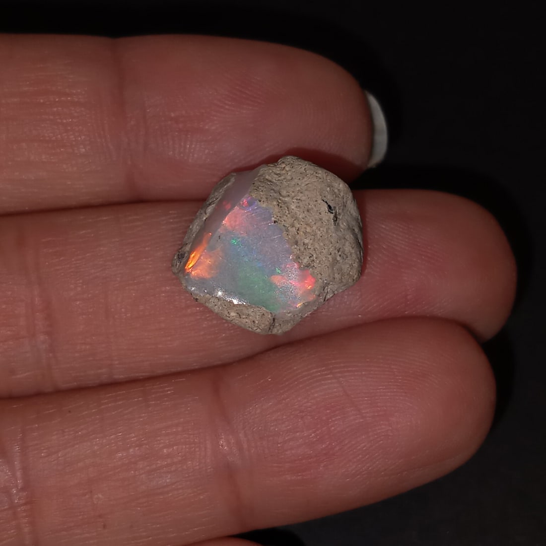 Raw rough free shape Welo Opal, weight 9.06 cts (1 of 10)