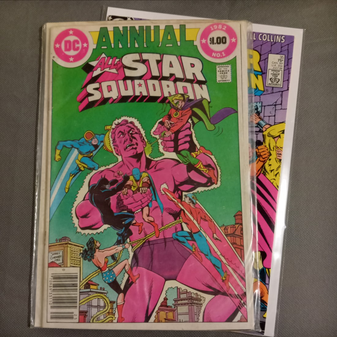 2 ALL STAR SQUADRON 35, annual 1 comic book (1 of 3)