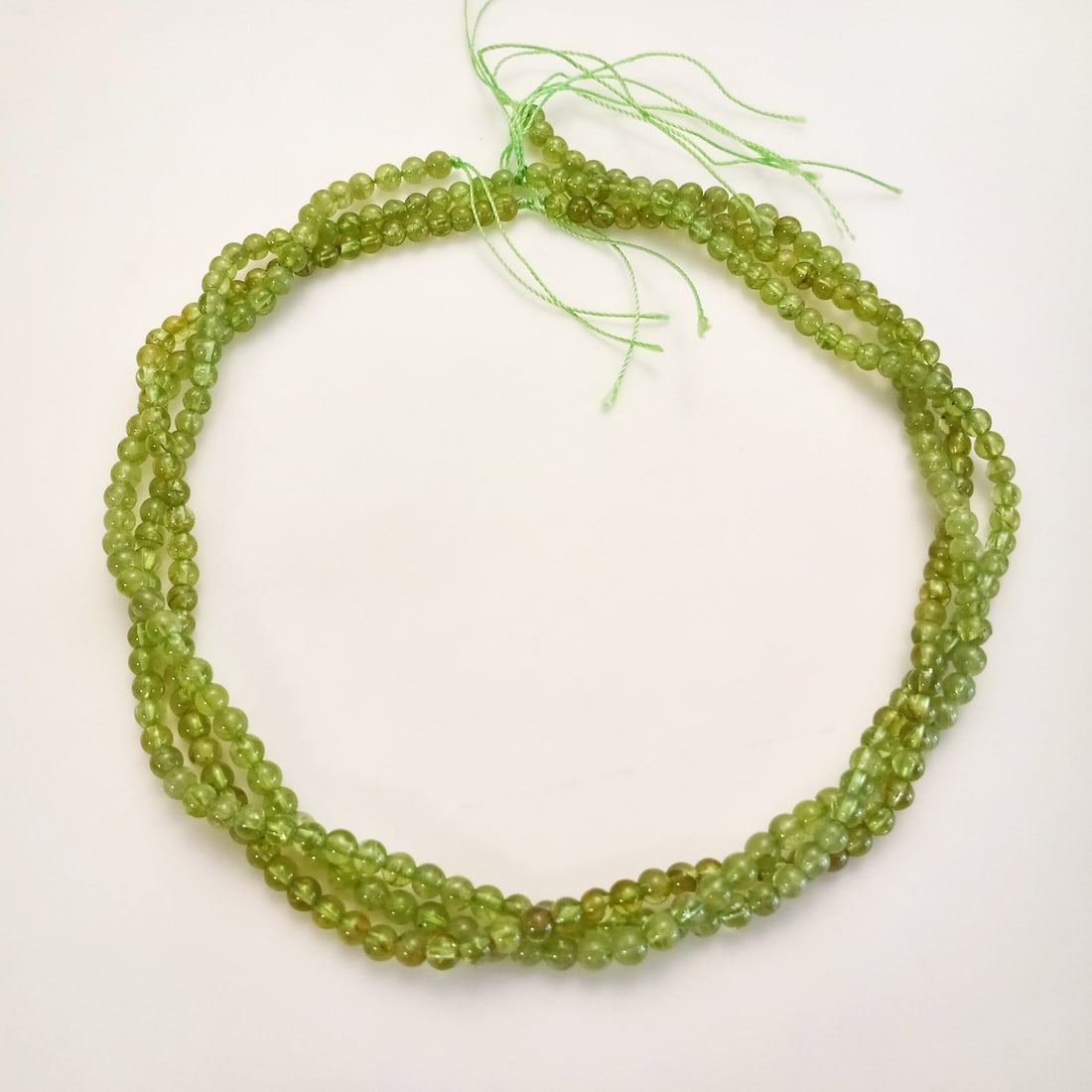 4.5 mm round shape Peridot beads 3 strands (1 of 2)