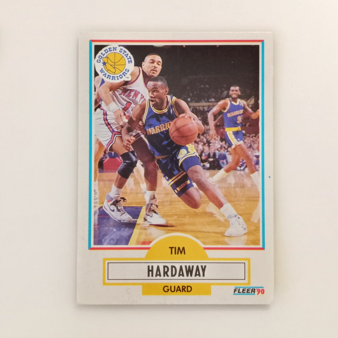 FLEER Tim Hardaway Golden state warriors basketball card 1990 (1 of 2)