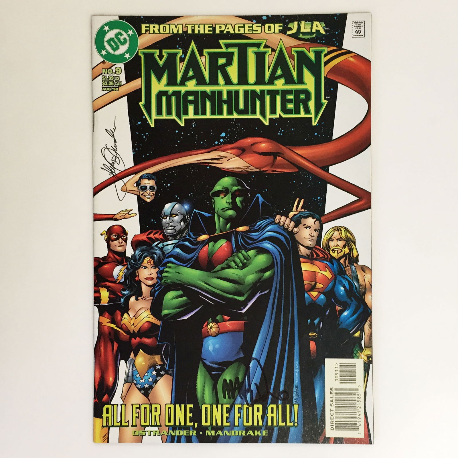 MARTIAN MANHUNTER #9 1999 comic book DC signed (1 of 7)